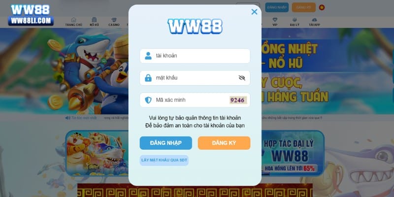 Khắc phục sự cố khi đăng nhập WW88 không thành công